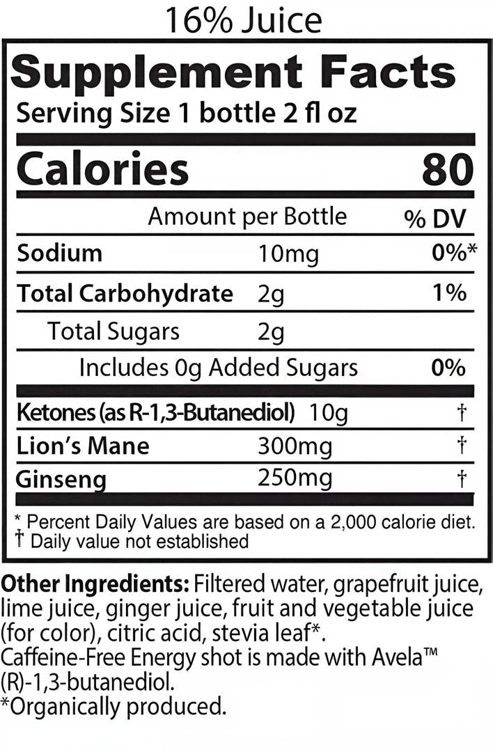 Immortal, Caffeine-Free Energy Shot