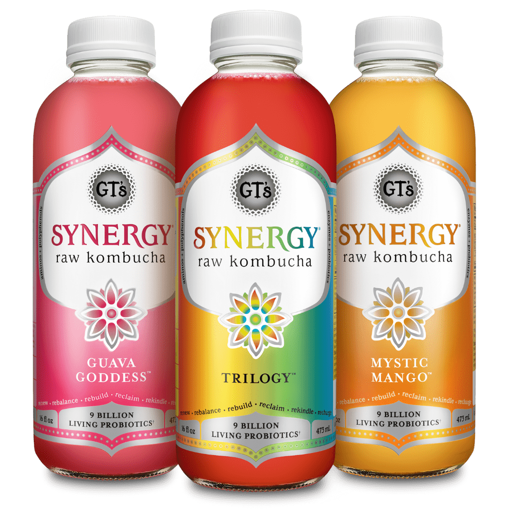 SYNERGY Raw Kombucha Bottles