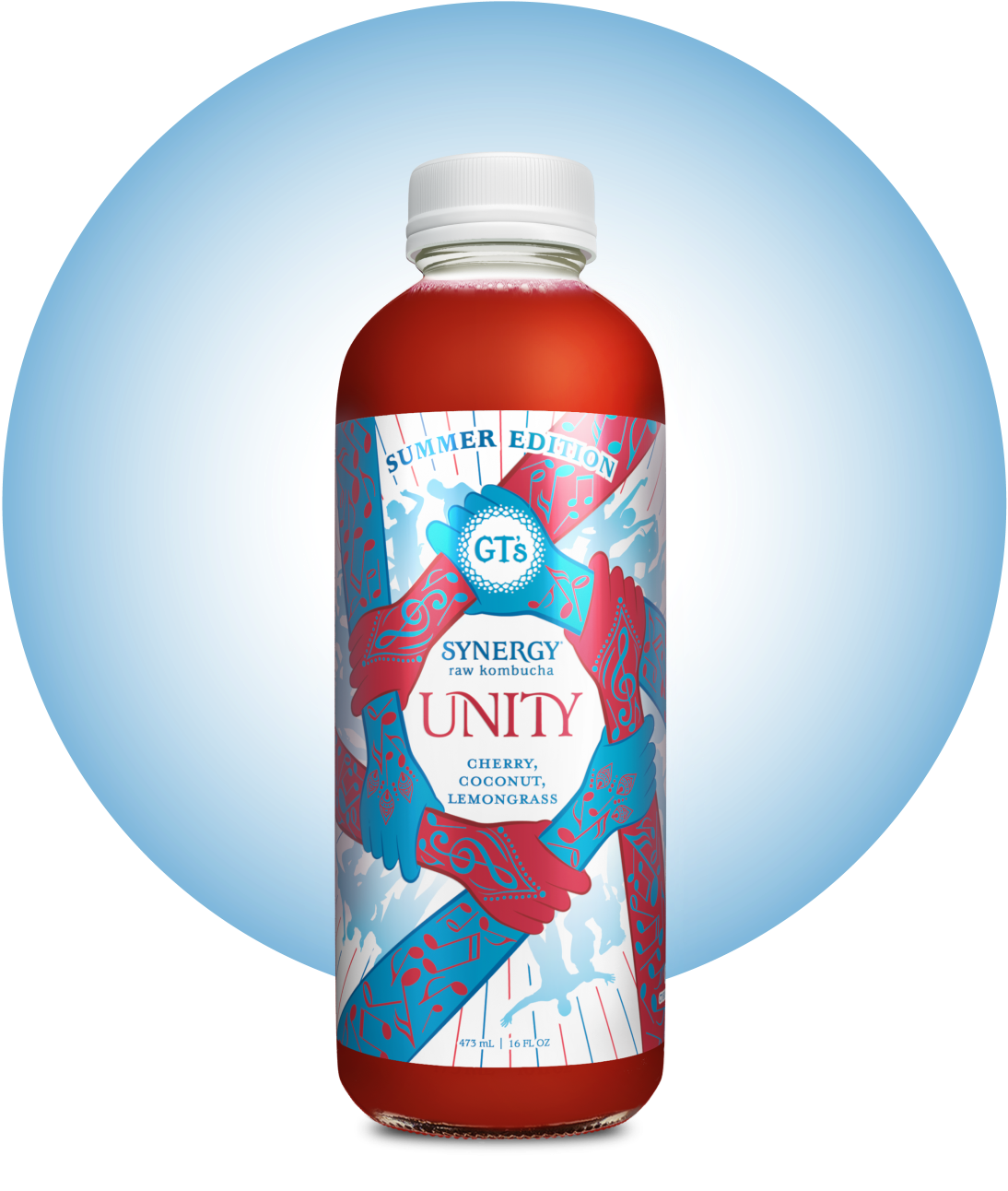GT's SYNERGY Raw Kombucha Unity Bottle